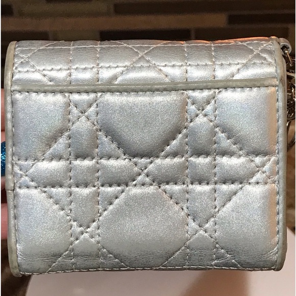 DIOR Silver Cannage Leather Trifold Wallet 😍🔥 - Picture 16 of 16